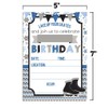 Ice Skating Birthday Party Invitations for Boys, 20 5"x7" Fill