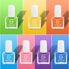 wakaniya Kids Nail Polish Set for Girls with Gems Nail