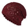 Zlyc Women's summer knitted hats, handmade crochet hat, slouch beanie,