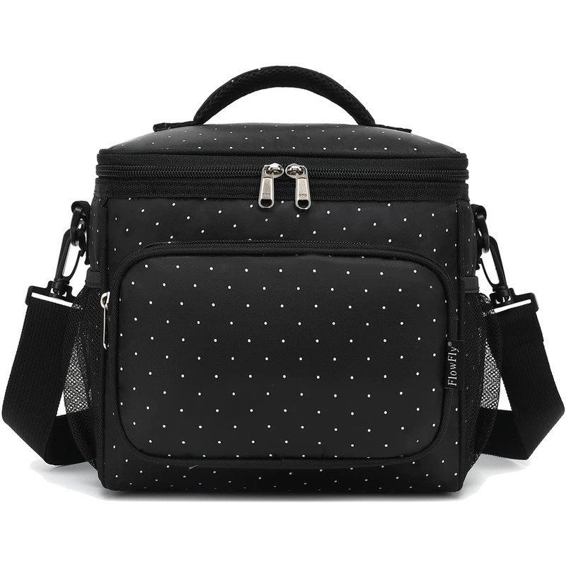 FlowFly Insulated Reusable Lunch Bag Adult Large Lunch Box for