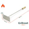 Grillrost.com Das Original Fire Slider Ash Scraper Stainless Steel for