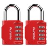 Puroma 2 Pack Combination Lock 4 Digit Outdoor Waterproof Padlock