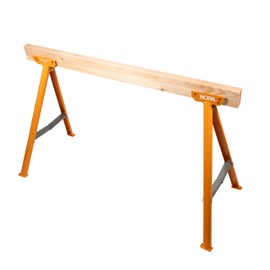 BORA Jobhorse Saw Horses 2 Pack of Leg Brackets (Builds 1 Saw Horse) - 1000 lb Capacity Heavy Duty Steel Saw Horse Brackets 2x4 - Stable on Any Terrain for Quick Setup Woodworking & DIY Tools PM-3310