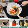 Onader Silicone Cooking Utensils Set, 10 Pieces Black Kitchen Utensils