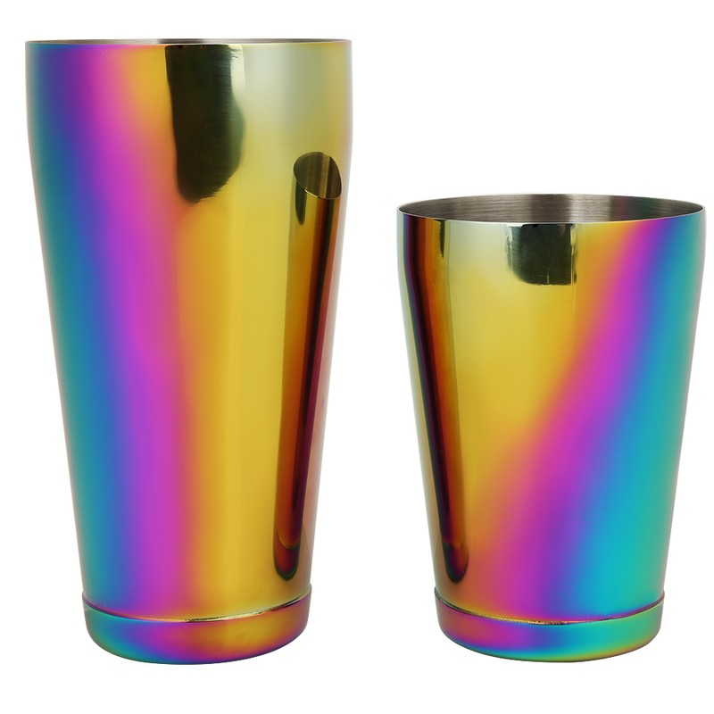 Stylish Colorful Stainless Steel Boston Cocktail Shaker Mixing Shaking Tool