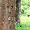 Relaxdays Tree Face 4-Piece Tree Trunk Decoration for Hanging, Weatherproof