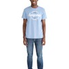 Aero Graphic Circle- Script Aeropostale, Washed Blue, M
