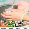 OUDQFCJ 2 x Odour-Neutralising Brushed Stainless Steel Soap for Eliminating