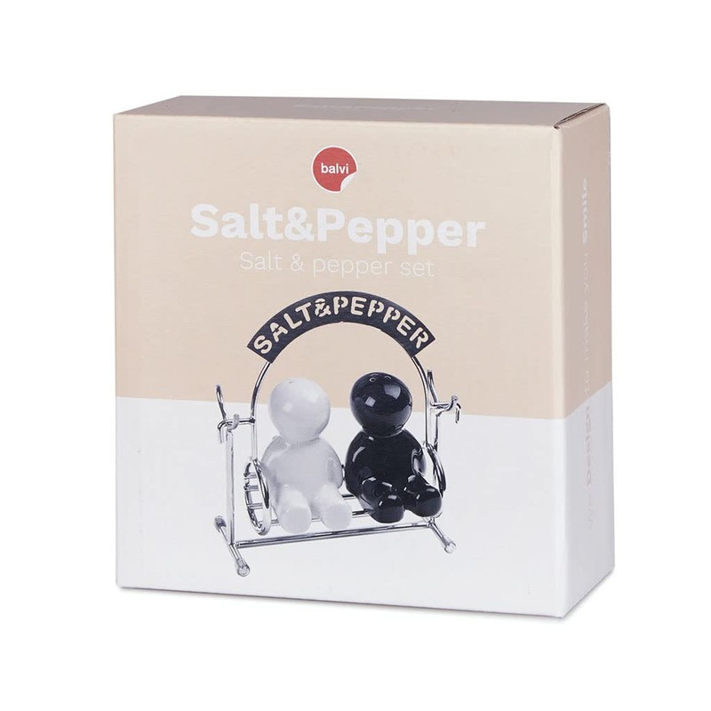 balvi - Pfeffer- und Salzstreuer-Set für den Esstisch. Origineller Salz- und Pfefferstreuer in Form e
