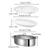 Stainless Steel Fish Steamer Set Large Steamer Pot for Steaming