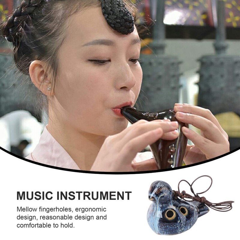 6 Hole Ocarina Musical Instrument Bird Shaped Ocarina Masterpiece for