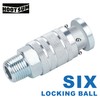 HOOTSUM 1/2” Air Hose Fittings Set, High Flow 2PCS I/M