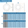 sourcing map 400Pcs External and Internal Tooth Washers Assortment Kit,