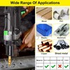 TOPEC Tap Bit Set, 3-in-1 HSS Titanium Coated Combination Drill