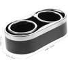 Beavorty Portavasos Doble para Coche, Plástico Negro, Antideslizante