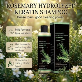 100ml Champú Orgánico De Romero Para El Crecimiento Del Cabello Romero Para La Caída Del Cabello, Fortalecedor Y Nutritivo Con Queratina Hidrolizada Para Hombres Y Mujeres