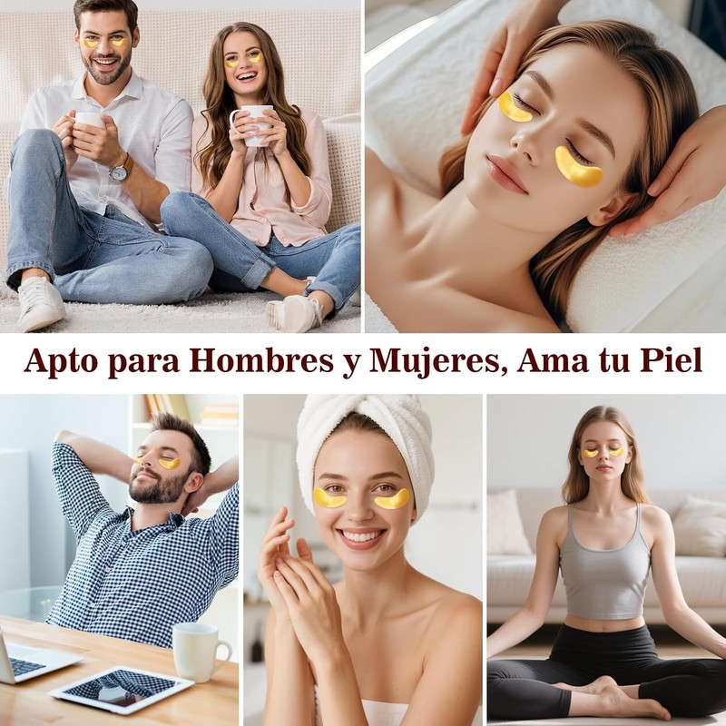 Parches para Ojos de Colágeno con Oro 24K – 30