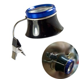 10x Jeweller Loupe Portable Jewelry Eye Magnifier Magnifying Glass for Testingcurrency, Jewelry Identification, Repairing Watch