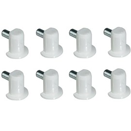 cyclingcolors 8x Shelf Support 5 mm Steel + Plastic Furniture Shelf Holder Shelf Support Board Holder Shelf Support Shelf Support