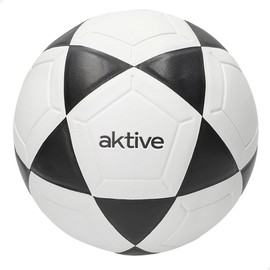 AKTIVE PVC Football, 360-380 Gram, D20 cm, Size 4, Neon Green and Blue, Strong and Durable, Ideal for Outdoor Training, Sports, Ball, Football (54203)