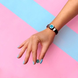 Quiges Interchangeable Mini Coin 12 mm Stainless Steel and Shell with Flakes (Many Colours), Shell, Shell