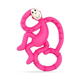 Mordedera para Bebé MatchStick Mini Monkey Mordedor, Rosa (Pink), 10 cm