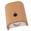 Step Light Wall Sconce Beech Wood Motion Dusk to Dawn