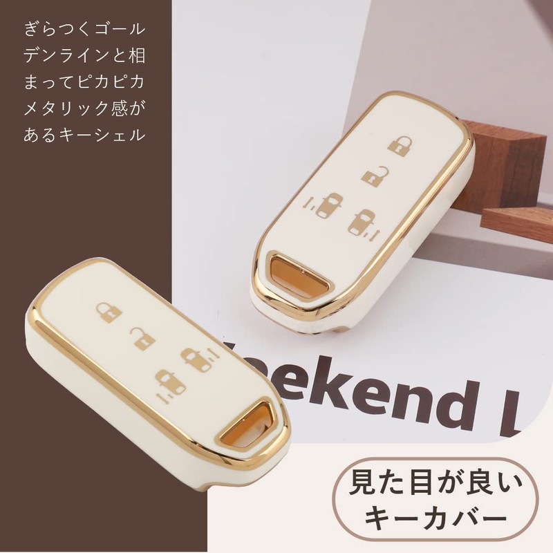 FUTWOD Honda Dedicated Key Case, New N-Box Key Holder, 4