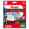 Pentel EnerGel Xm 12 pc Assorted Wallet