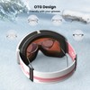 POPOACTI Polarized Cylindrical Ski Goggles,100% UV Protection,Anti Fog,Snowboard Goggles for