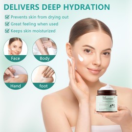 XIUVVBIOSS Beef Tallow Skin Care - Tallow Face Cream & Moisturizer with Honey Balm, Deeply Nourishing for Face and Body (120g)