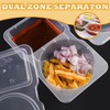 iaredon 20 PCS Reusable Snack Containers, Condiment Container With Lids,