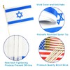 QQSD Israel Small Flag Israeli Stick Mini Hand Held Flags