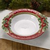 Fitz and Floyd Holiday Home Garland Serving Bowl, 16 Inch