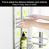 Orimade Over The Door Shower Caddy Adjustable 5 Tier Silver