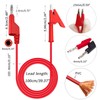Cleqee Stackable 4mm Banana Plug to Alligator Clips Test Leads