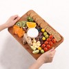 2 Packs Wood Cutting Board, Carbonized Bamboo Cutting Boards Set