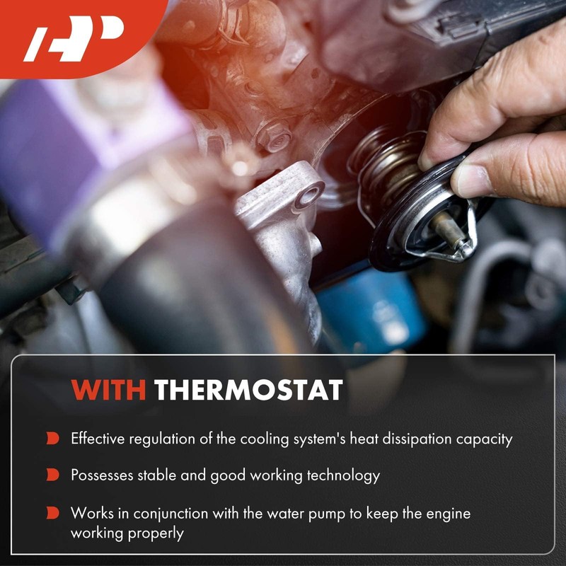 A-Premium Engine Water Pump with O-ring & Pulley Compatible with