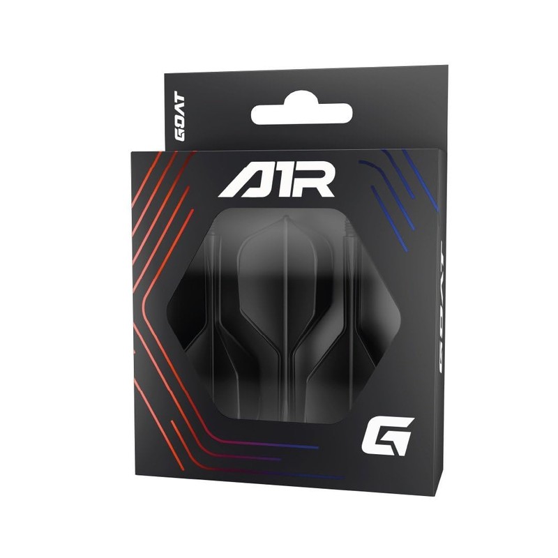 GOAT - Air Black No6 Flights Short, 3 Plastic Dart