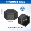 sourcing map 6Pcs Hex Nut Cover, M10x16x10mm Plastic Nut Protection