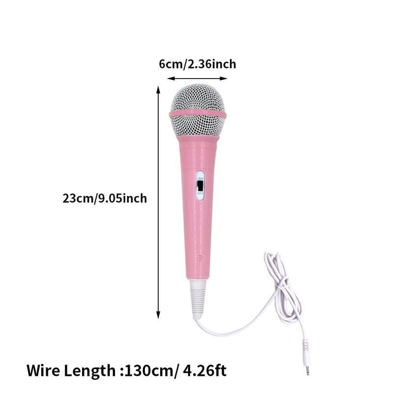 EKDJKK Wired Microphone, Portable Wired Dynamic Microphone 3.5mm Jack Lightweight