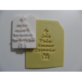 JOIE PAIX AMOUR ESPOIR CHRISTMAS TREE Stamp In Words