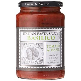 Cucina & Amore Italian Pasta Sauce Basilico Tomato, Basil & Garlic -- 16.8 oz
