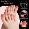 Kiiwah 120 Pieces Toe Nail Extensions, Full Cover Dual Forms