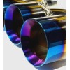 Papi Noah Dual 4" Twin Staggered BLUE BURN Exhaust Tip