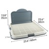 Dog Pee Pad Holder Tray with Detachable High Wall, 23.5”