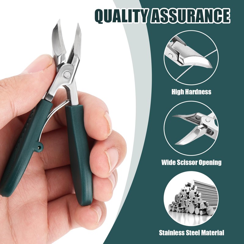 3pcs Ingrown Toenail Clippers Set, Professional Beveled Eagle Beak Nail
