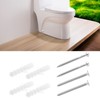 ECSiNG 2 Sets Floor Toilet Fixing Kit L Shape Toilet