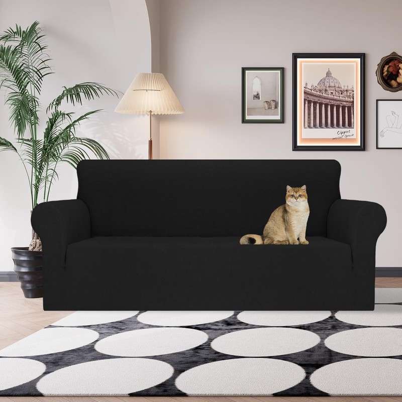 JIVINER Stretch Sofa Covers 1 Piece Couch Covers for 3