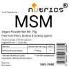 Nutrics® MSM Methylsulfonylmethane Sulfur Supplement 75g Vegan Powder - Free